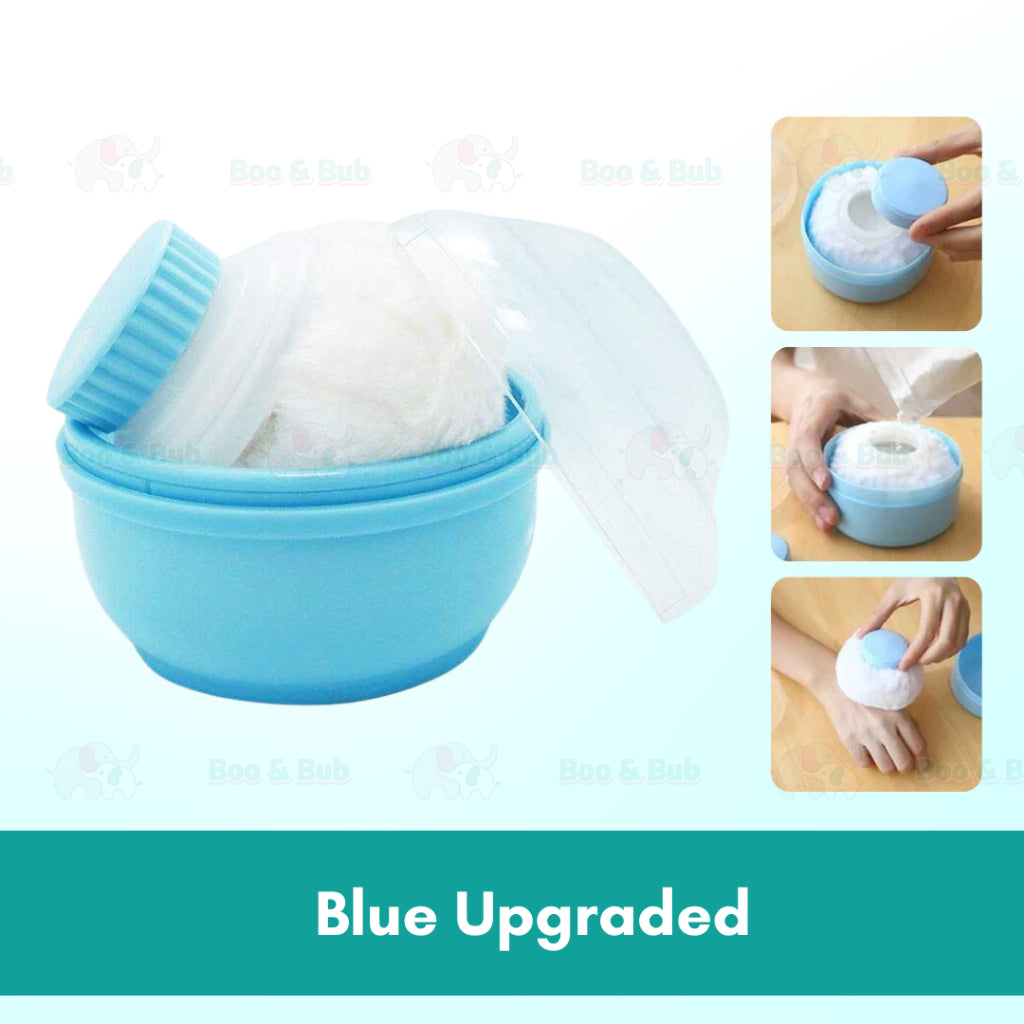 Boo&bub Portable Baby Powder Puff Sponge Container Case Box Baby Powder Case Talcum Powder Puff Bekas Bedak Bayi ε©΄εΏη½θΊ«η²η - Boo & Bub
