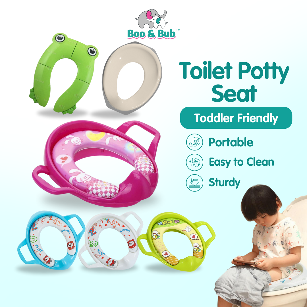 Kid Portable Potty Toilet Training with Cushion | Infant Children Seat Pedestal Cushion Pad Ring - Boo & Bub