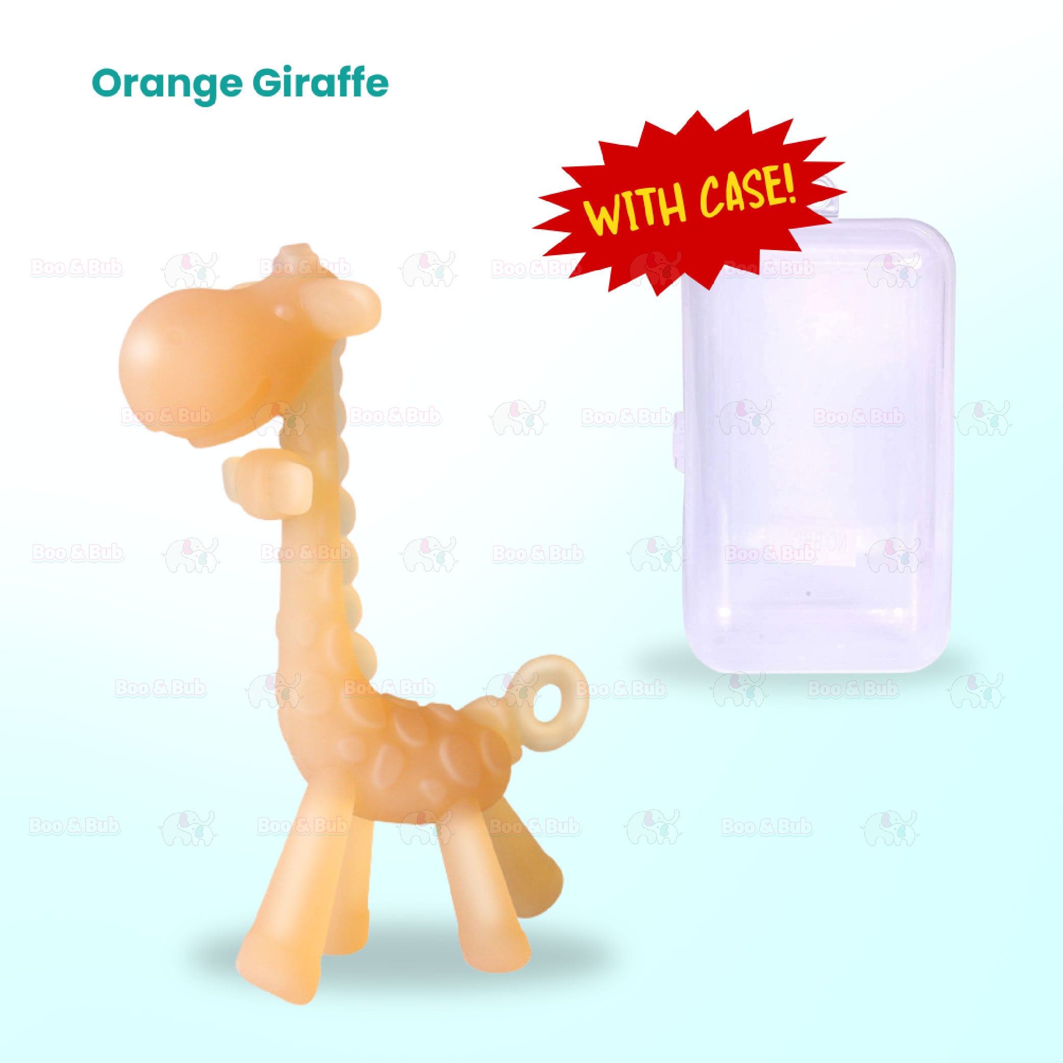 Baby Silicone Teether | Banana Giraffe Fruit Baby Teething Chewing For Pacifier Chains BPA Free - Boo & Bub