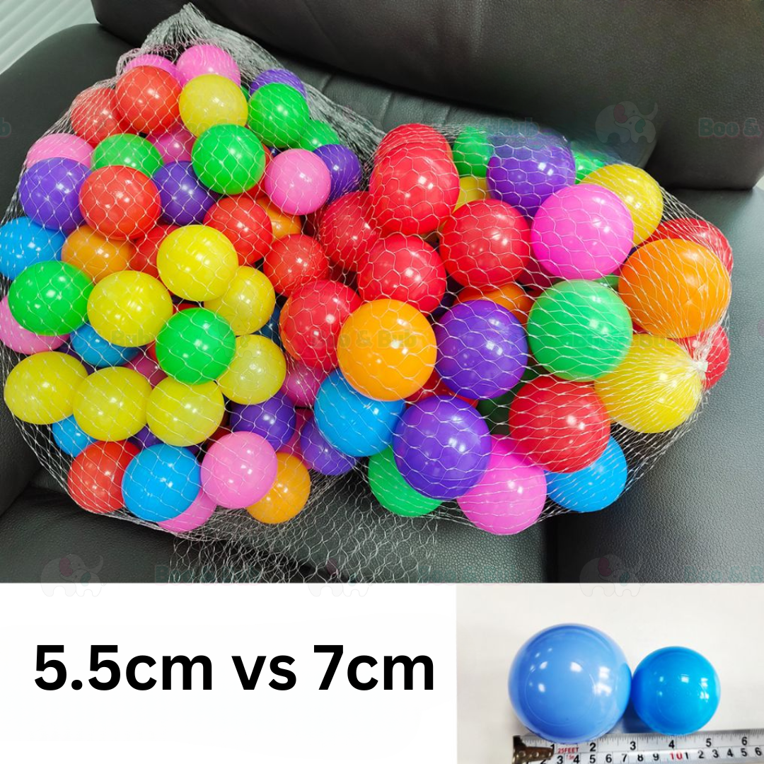 50/100 pcs Ocean Balls | Eco-Friendly Colorful Plastic Ball Funny Baby Kid Swim Pit Toy Water Pool Ocean Wave Ball - Boo & Bub