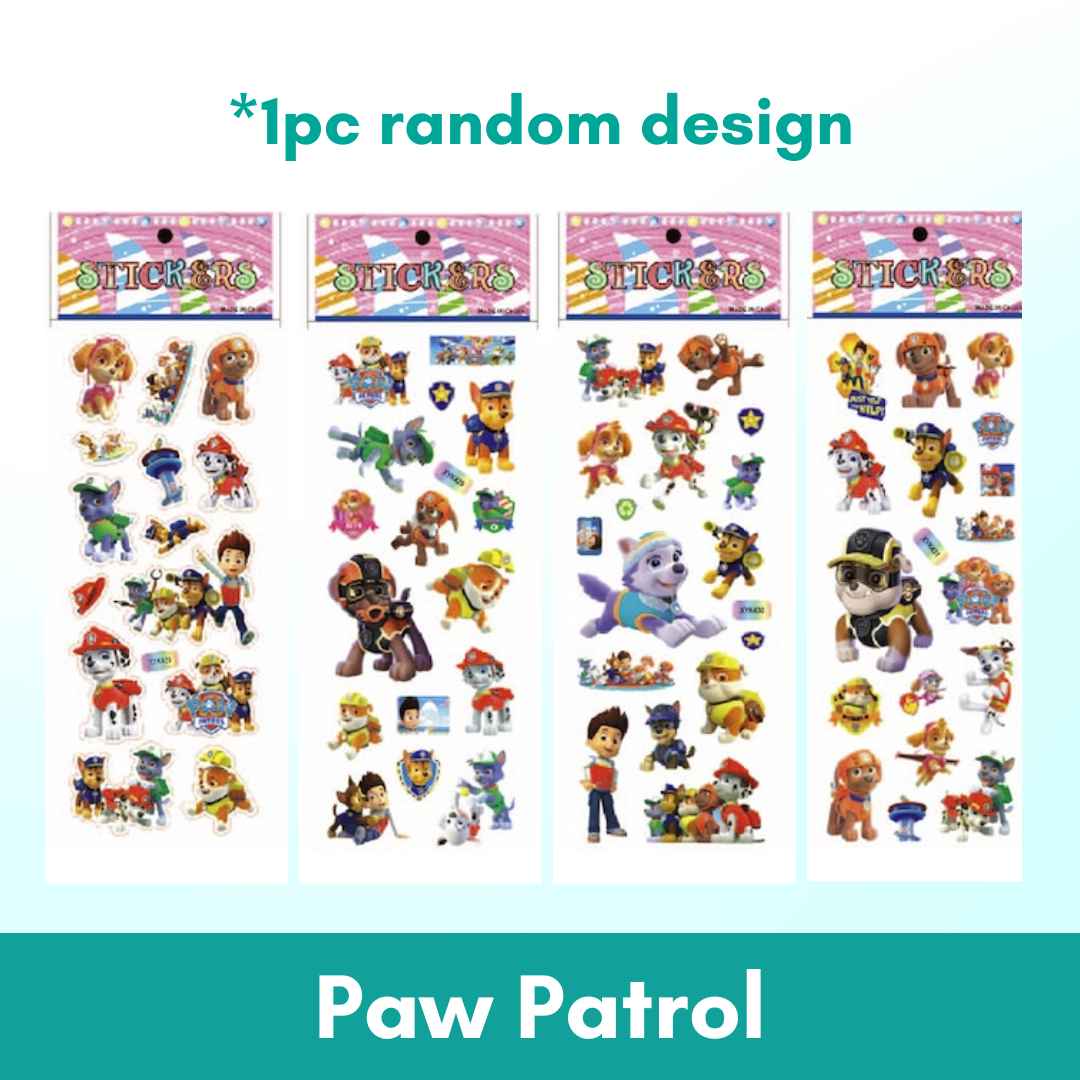 1pc 3D Cartoon Bubble Sticker for Kids (Stiker Kanak Kanak) - Boo & Bub