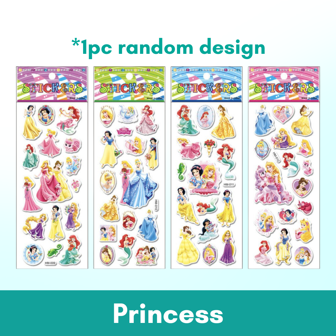 1pc 3D Cartoon Bubble Sticker for Kids (Stiker Kanak Kanak) - Boo & Bub