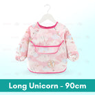 Kids EVA Waterproof Long Sleeve Bib Apron | Fully Covered Long Sleeved Bibs for Baby Toddler - Boo & Bub