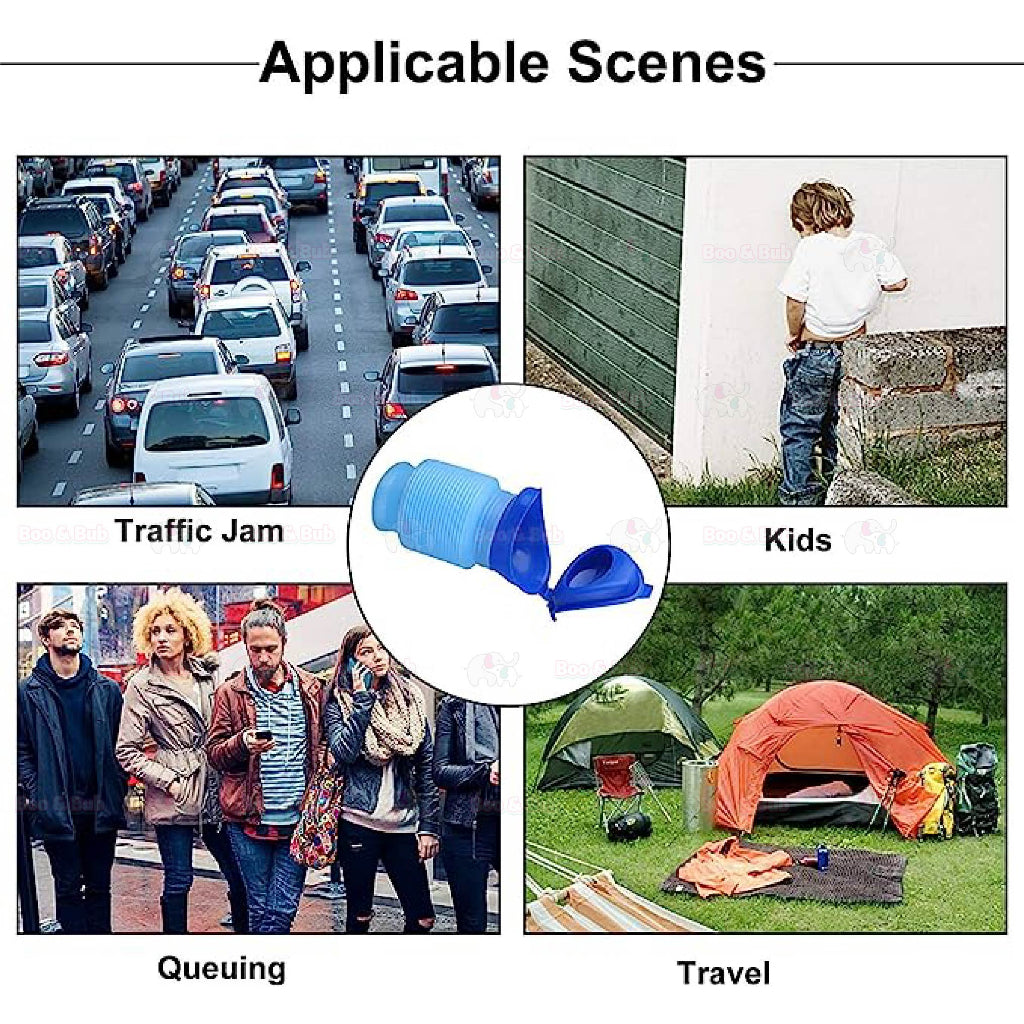 Boo&Bub Portable Cartoon Animal Kids Car Urinal Stretchy | Emergency high-speed urine bag - Boo & Bub