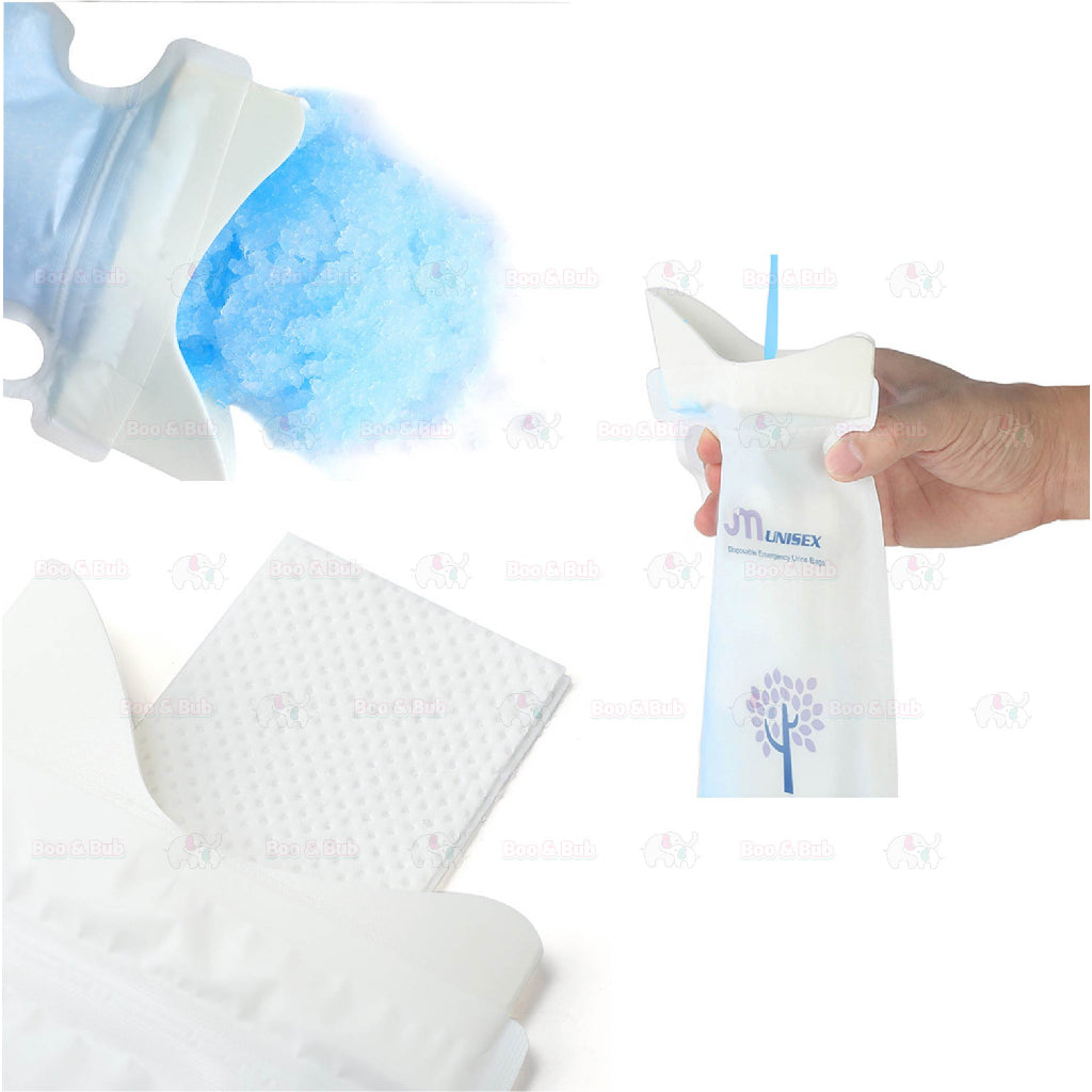 Boo&Bub Portable Cartoon Animal Kids Car Urinal Stretchy | Emergency high-speed urine bag - Boo & Bub