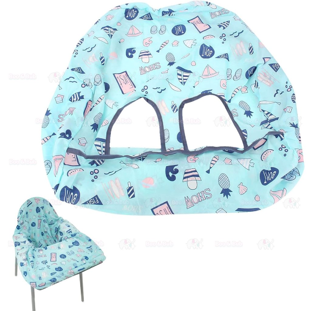 Boo&Bub High Chair Cover | Washable Shopping Cart Cover | Trolley Cover Baby HighChair - Boo & Bub