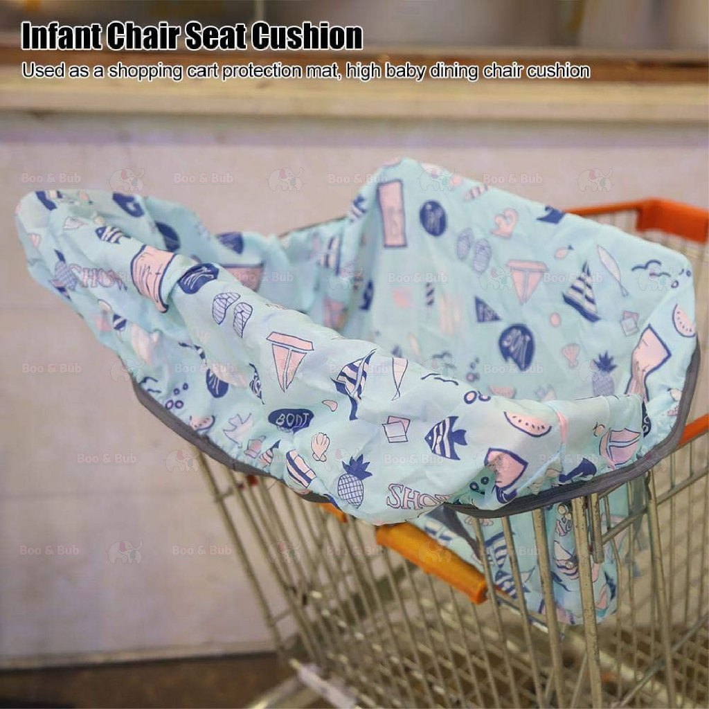 Boo&Bub High Chair Cover | Washable Shopping Cart Cover | Trolley Cover Baby HighChair - Boo & Bub