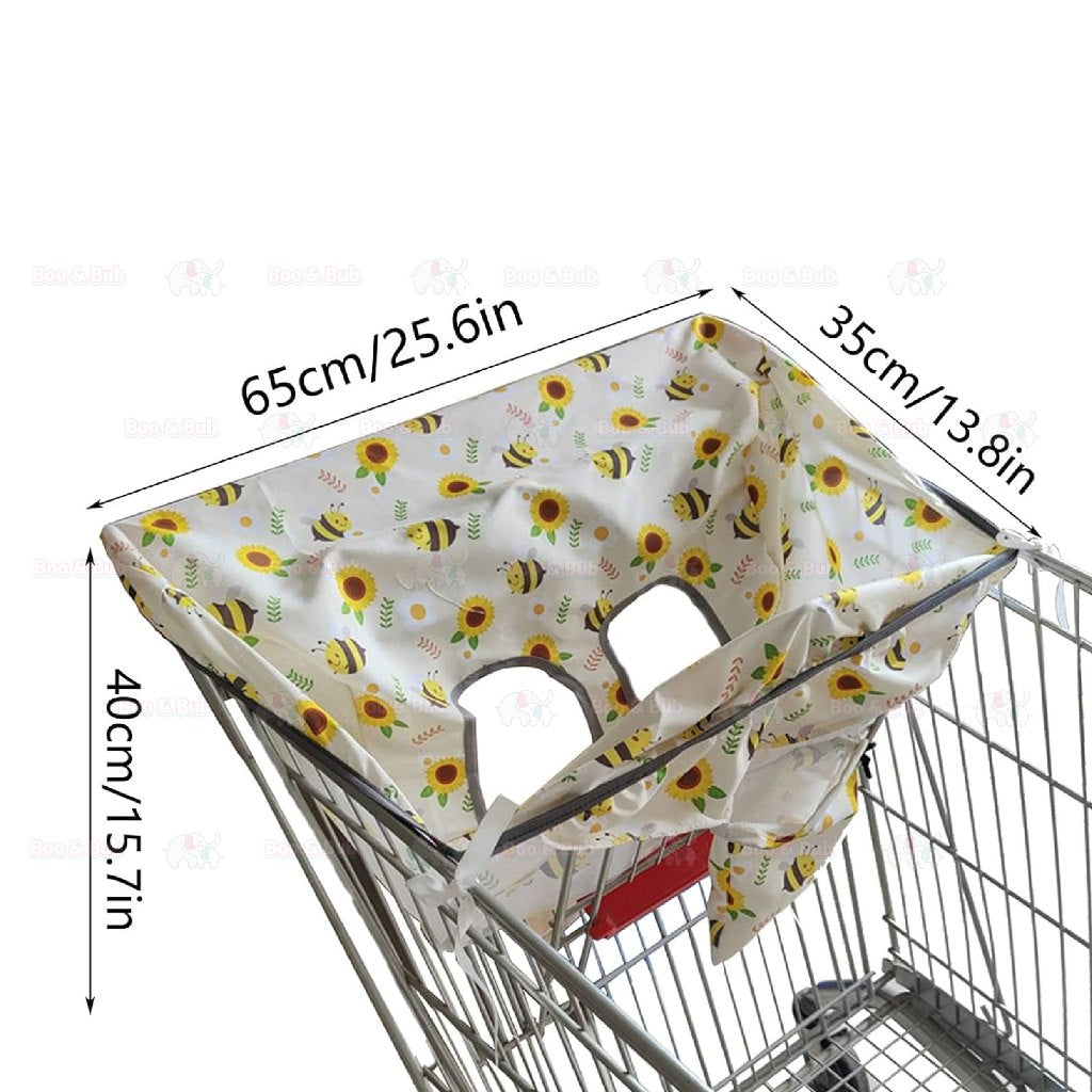 Boo&Bub High Chair Cover | Washable Shopping Cart Cover | Trolley Cover Baby HighChair - Boo & Bub