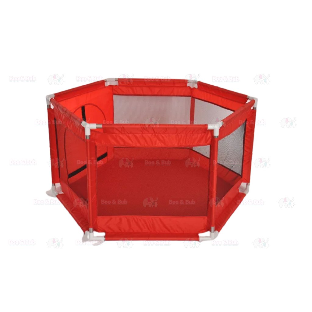 Boo&Bub Foldable Hexagon Playpen Playground Kids Indoor Baby Play Fence Kids Safety Play Yard Pagar Kanak Mainan Playpen - Boo & Bub