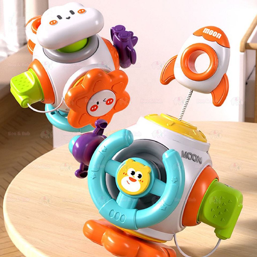 Boo&Bub 6-in-1 Montessori Toys Toddler Busy Cube Early Education Sensory Toys for Babies - Boo & Bub