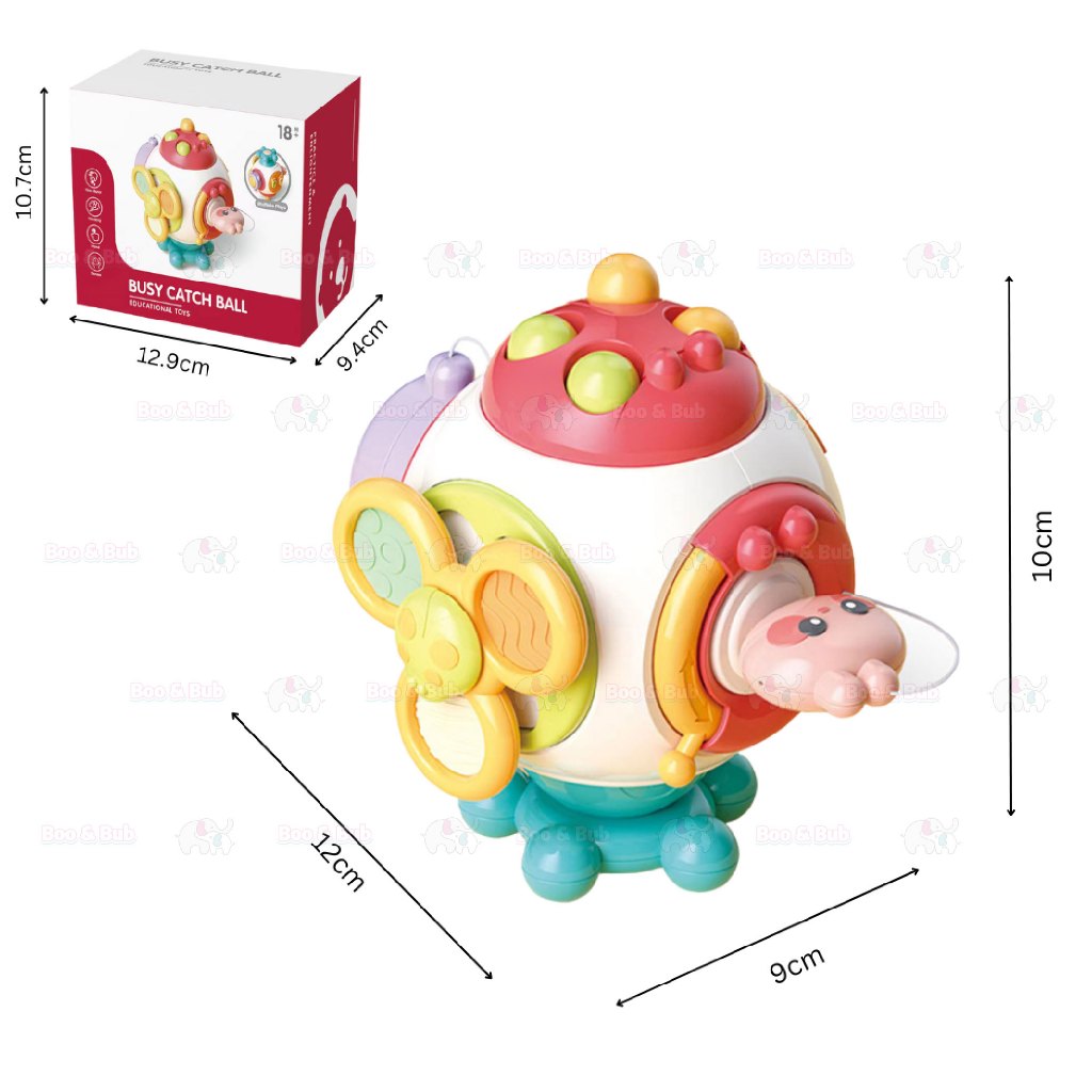 Boo&Bub 6-in-1 Montessori Toys Toddler Busy Cube Early Education Sensory Toys for Babies - Boo & Bub