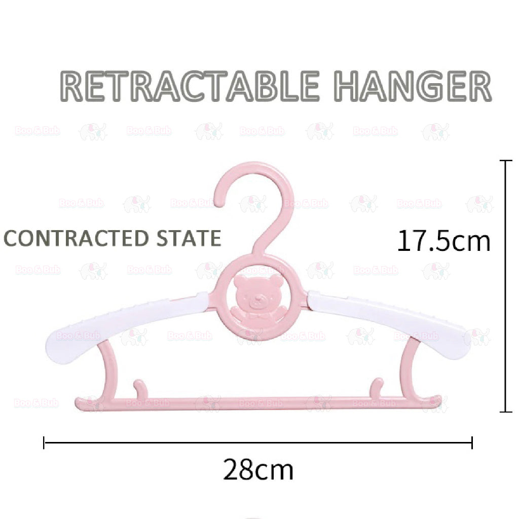 Boo&Bub 1Pc Kids baby Clothes Hanger | Racks Adjustable Plastic Display Hanger | Sangkut hanger baju budak baby - Boo & Bub