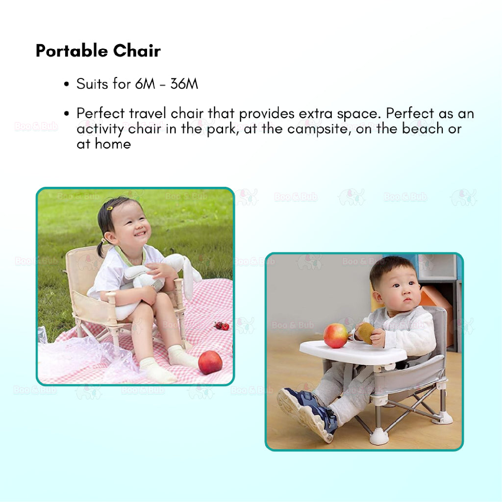 Boo&Bub Baby Dining Chair Multifunctional Foldable and Portable Outdoor Beach Seat Baby Furniture Supplies - Boo & Bub