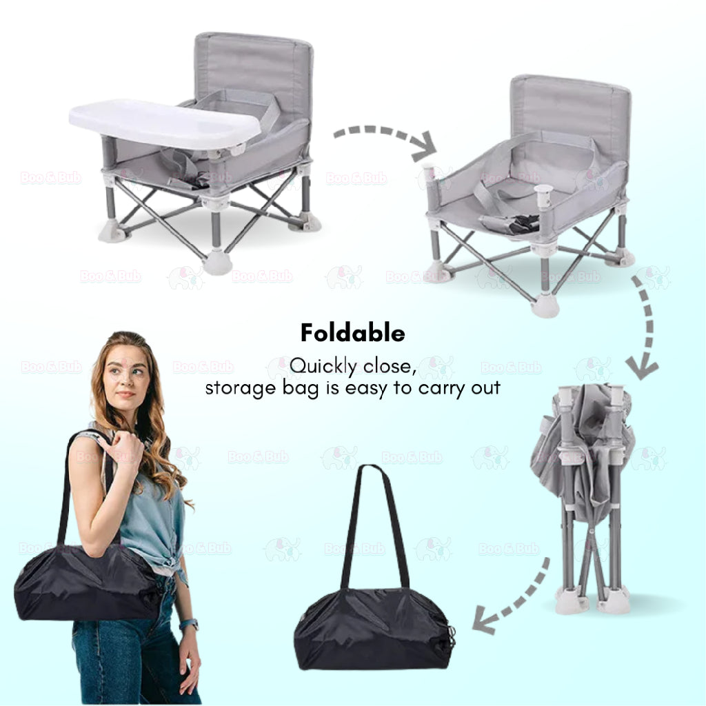 Boo&Bub Baby Dining Chair Multifunctional Foldable and Portable Outdoor Beach Seat Baby Furniture Supplies - Boo & Bub