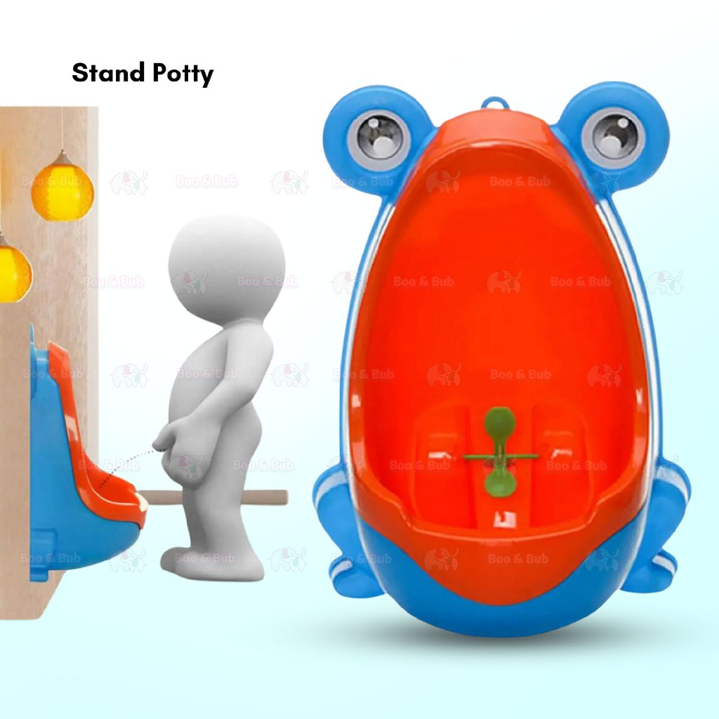 Boo&Bub Frog Baby Potty Boy Training Urinal Stand Potty Toddler Toilet Trainer - Boo & Bub