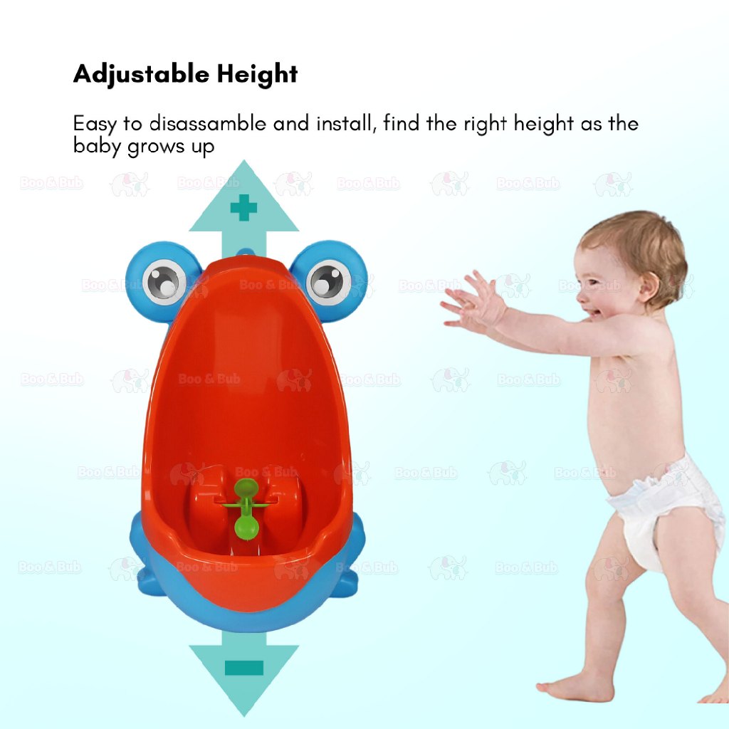 Boo&Bub Frog Baby Potty Boy Training Urinal Stand Potty Toddler Toilet Trainer - Boo & Bub