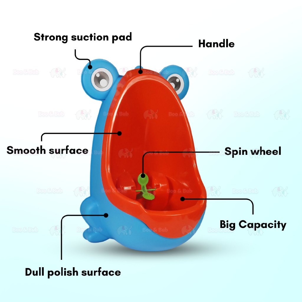 Boo&Bub Frog Baby Potty Boy Training Urinal Stand Potty Toddler Toilet Trainer - Boo & Bub