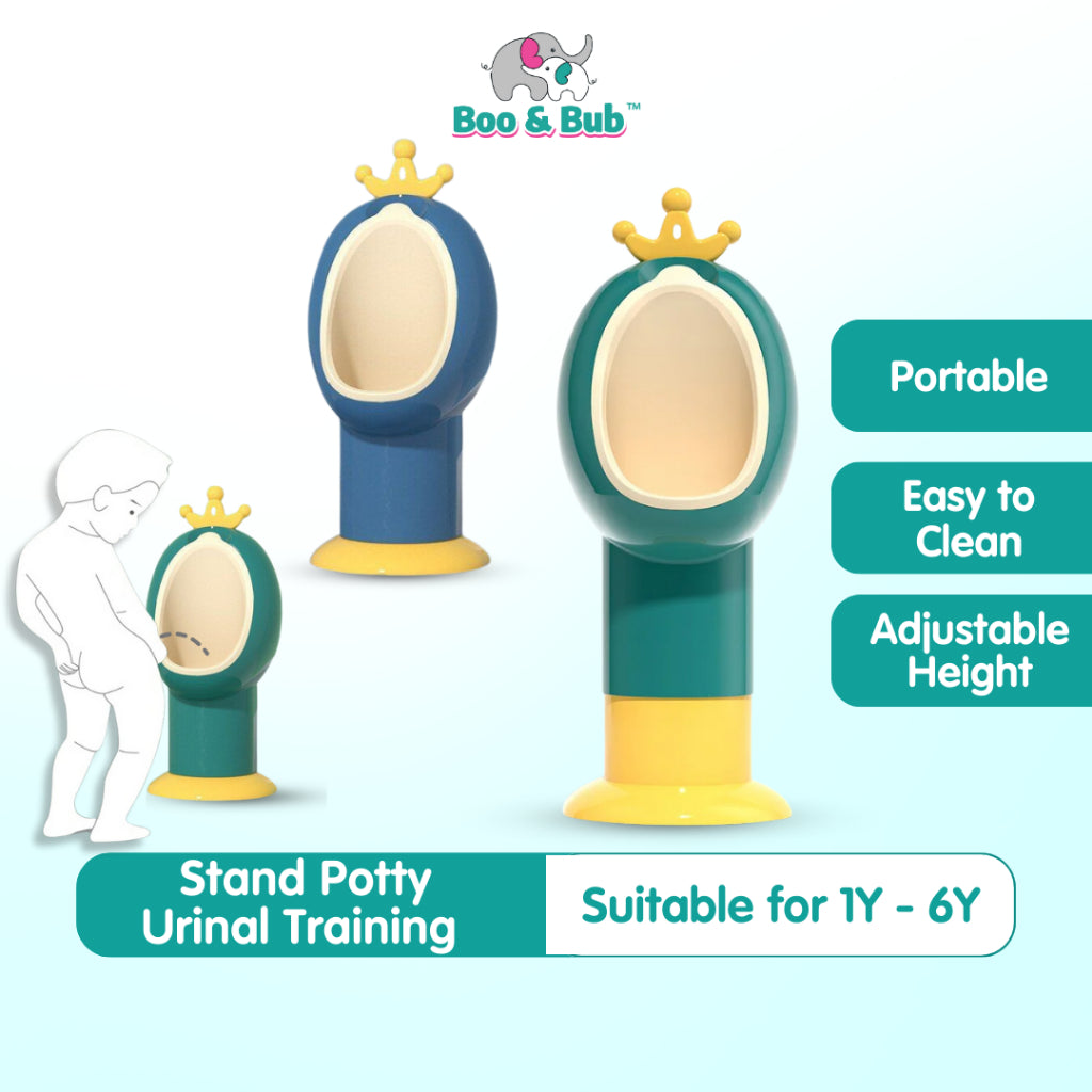Boo&Bub Potty Training Urinal Cute Wall Mounted Standing Urine Trainer for Kids - Boo & Bub