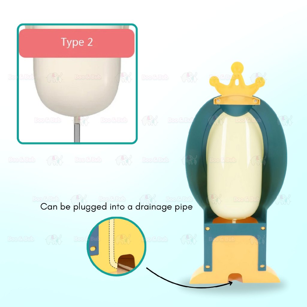 Boo&Bub Potty Training Urinal Cute Wall Mounted Standing Urine Trainer for Kids - Boo & Bub