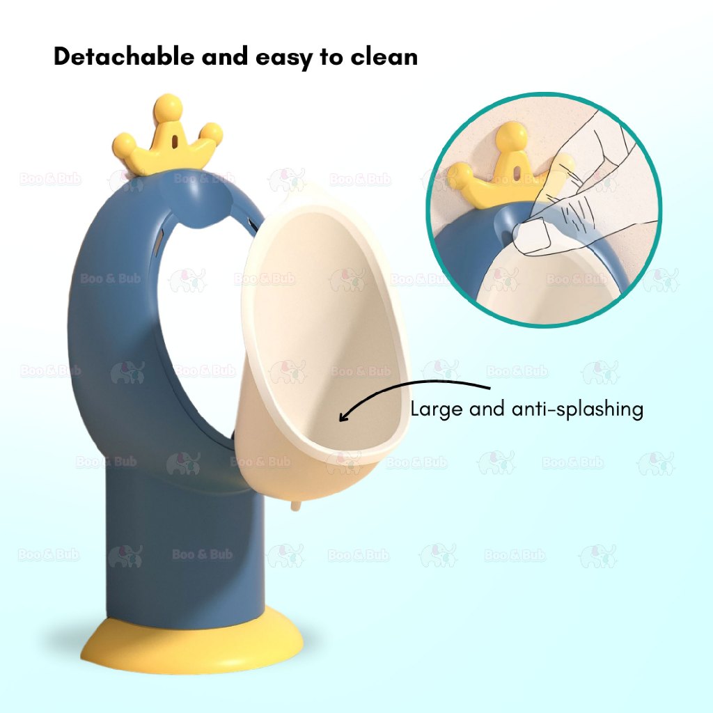 Boo&Bub Potty Training Urinal Cute Wall Mounted Standing Urine Trainer for Kids - Boo & Bub