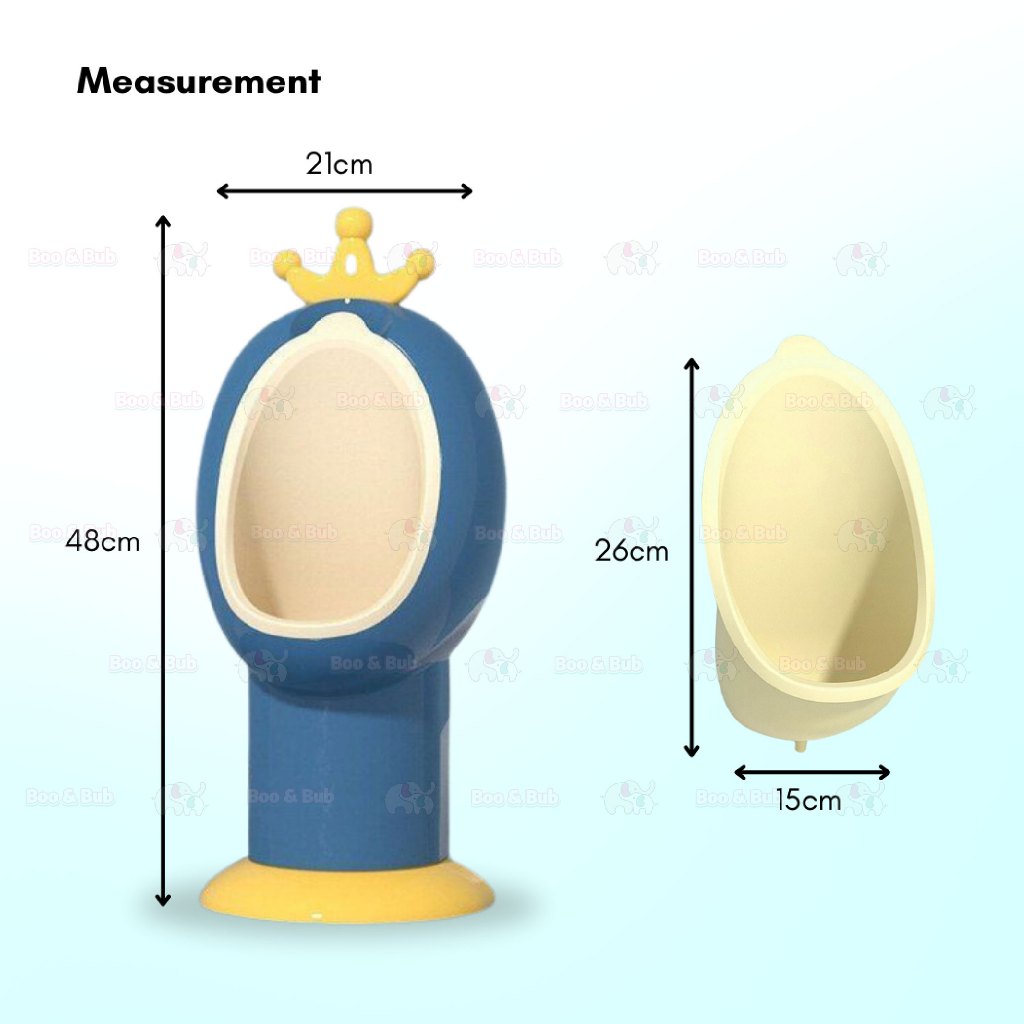 Boo&Bub Potty Training Urinal Cute Wall Mounted Standing Urine Trainer for Kids - Boo & Bub