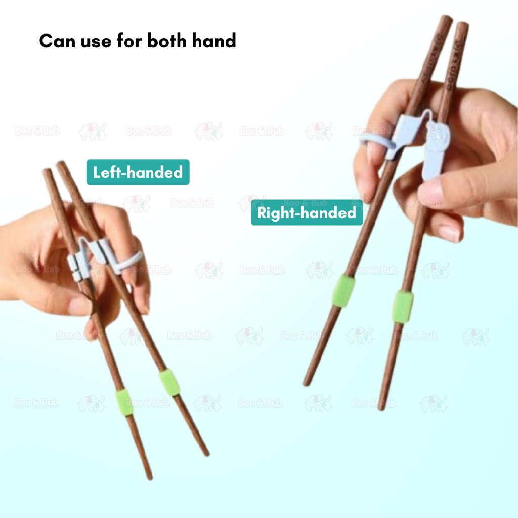 Boo&Bub Reusable Chopstick Holder | Helpers Trainer Hinge Practice Connector for Training Chopsticks - Boo & Bub
