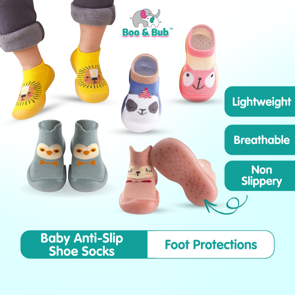 Boo&Bub Toddler Shoes Baby Shoe Socks First Walker Shoes Soft Sole Non-Slip Floor Shoes Knitted Shoes Prewalker Knitted - Boo & Bub