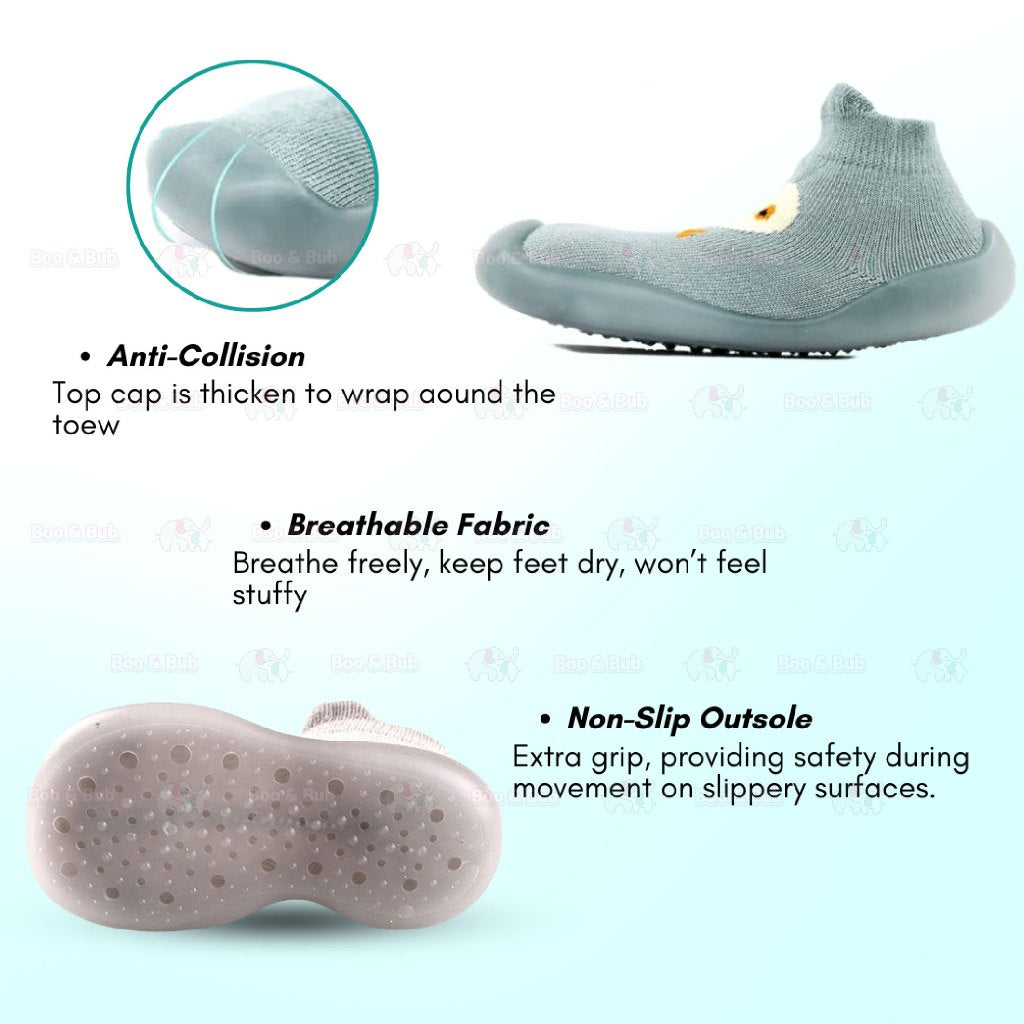 Boo&Bub Toddler Shoes Baby Shoe Socks First Walker Shoes Soft Sole Non-Slip Floor Shoes Knitted Shoes Prewalker Knitted - Boo & Bub