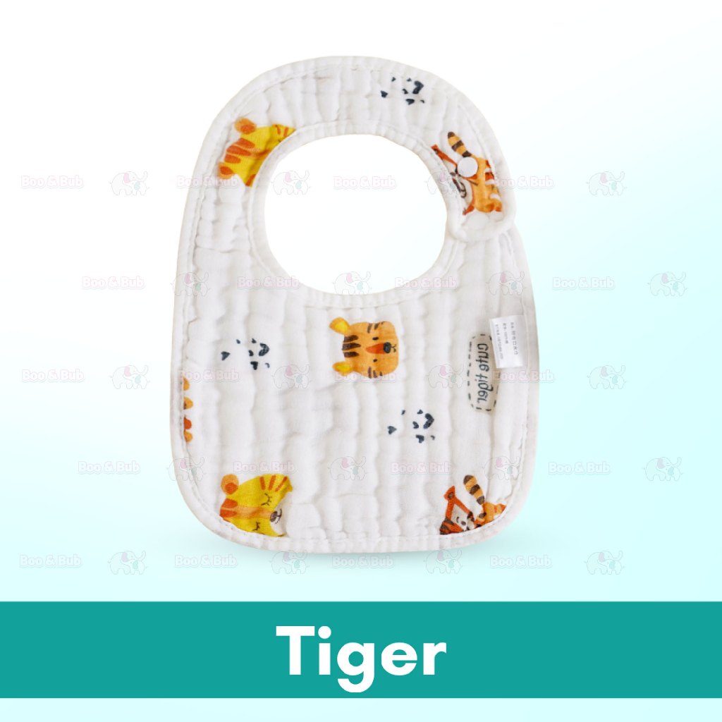 Boo&Bub 8-layer U-shaped Waterproof Saliva Towel Waterproof Bib Baby Cotton Saliva Towel - Boo & Bub
