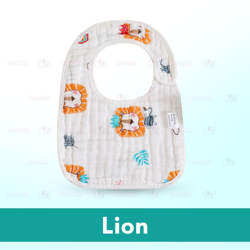 Boo&Bub 8-layer U-shaped Waterproof Saliva Towel Waterproof Bib Baby Cotton Saliva Towel - Boo & Bub