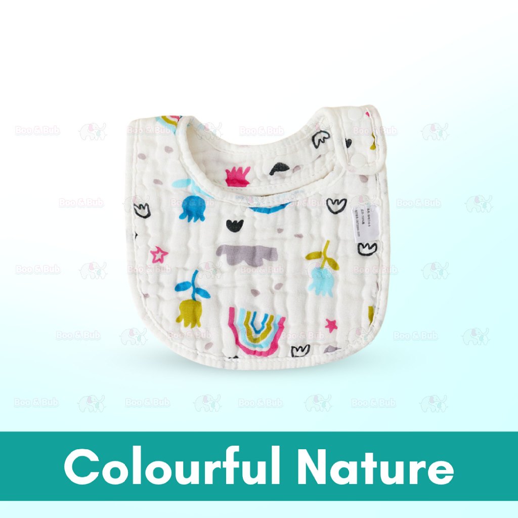 Boo&Bub 8-layer U-shaped Waterproof Saliva Towel Waterproof Bib Baby Cotton Saliva Towel - Boo & Bub