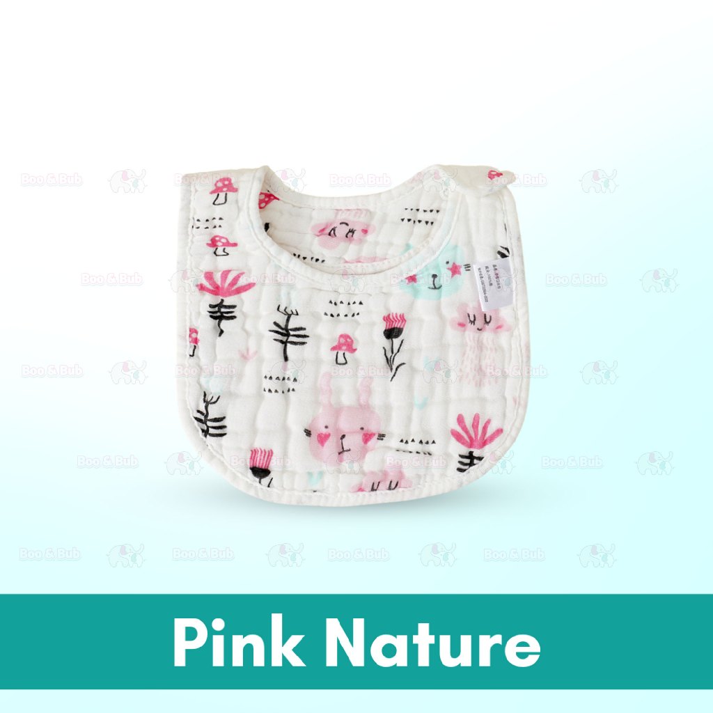 Boo&Bub 8-layer U-shaped Waterproof Saliva Towel Waterproof Bib Baby Cotton Saliva Towel - Boo & Bub