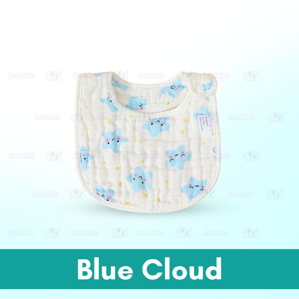 Boo&Bub 8-layer U-shaped Waterproof Saliva Towel Waterproof Bib Baby Cotton Saliva Towel - Boo & Bub