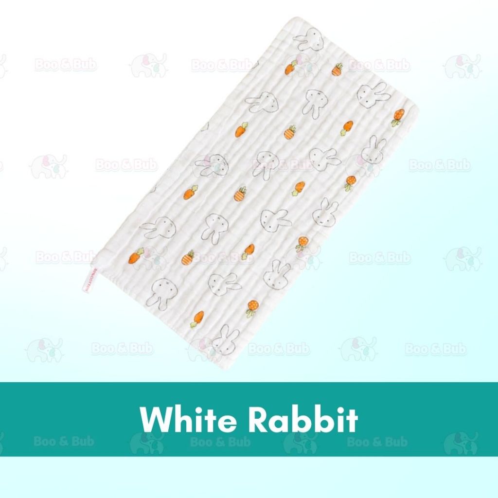 Boo and Bub Baby Burp Towel Cantik Baby Berkualiti High Absorbent High Density 50cmx25cm 6 Layer Sapu Tangan Bayi - Boo & Bub