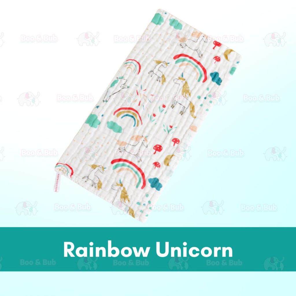 Boo and Bub Baby Burp Towel Cantik Baby Berkualiti High Absorbent High Density 50cmx25cm 6 Layer Sapu Tangan Bayi - Boo & Bub