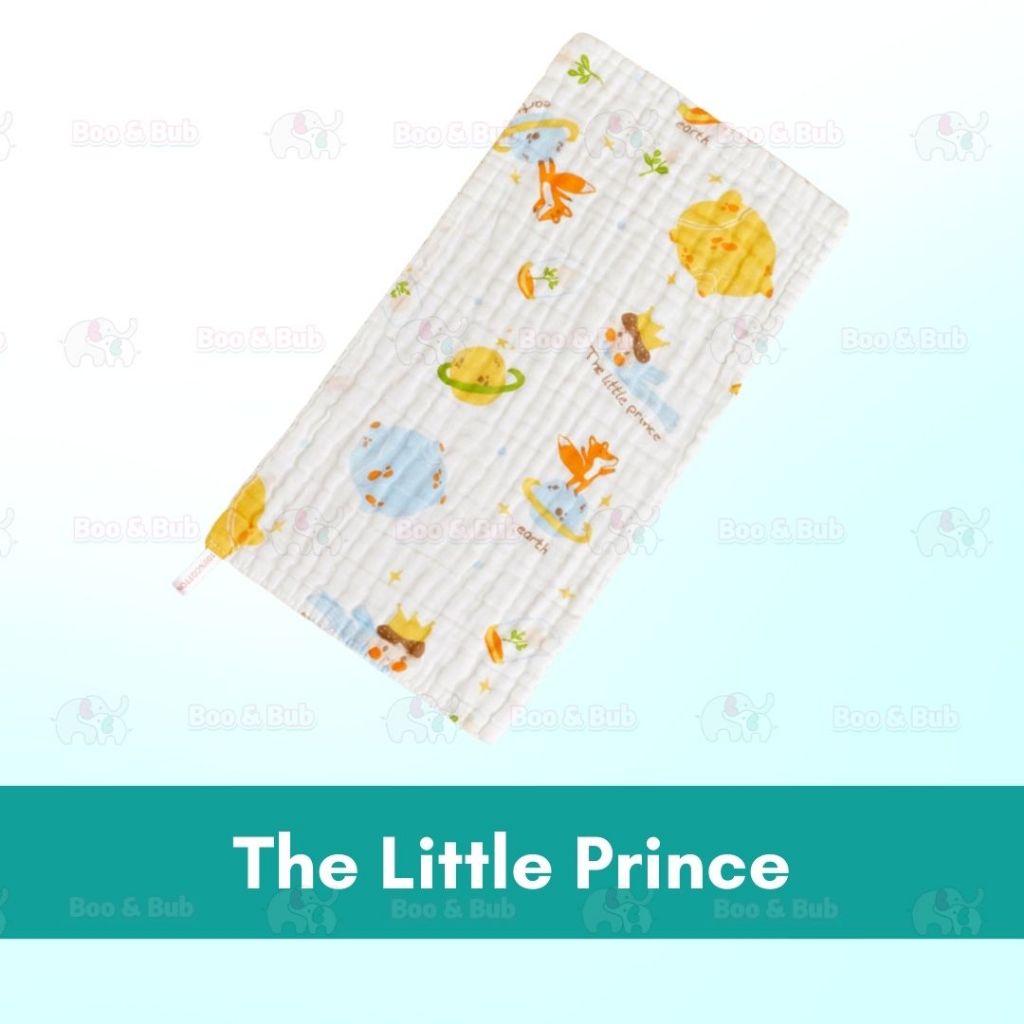 Boo and Bub Baby Burp Towel Cantik Baby Berkualiti High Absorbent High Density 50cmx25cm 6 Layer Sapu Tangan Bayi - Boo & Bub