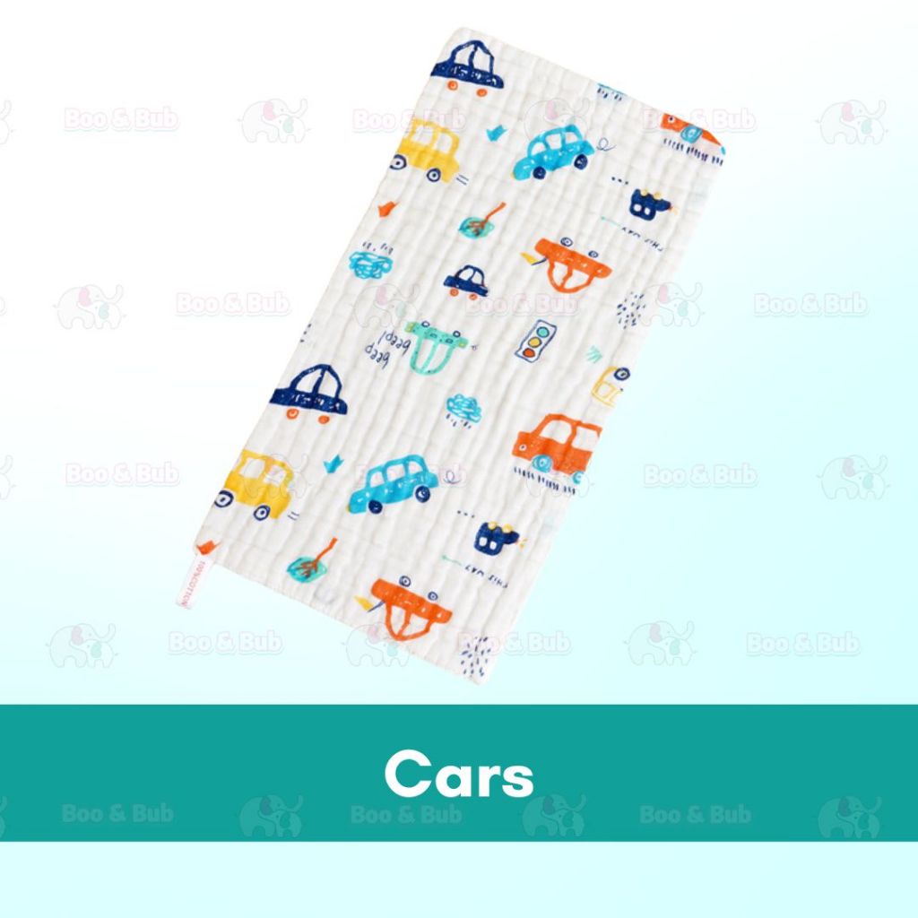 Boo and Bub Baby Burp Towel Cantik Baby Berkualiti High Absorbent High Density 50cmx25cm 6 Layer Sapu Tangan Bayi - Boo & Bub