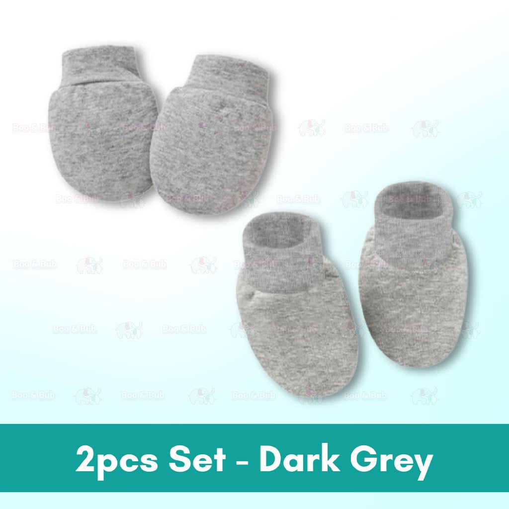 Boo&Bub Newborn Baby Mittens Infant Toddler Gloves No Scratch Mittens Unisex Cotton Gloves for 0-6 Months Baby Boys Girl - Boo & Bub