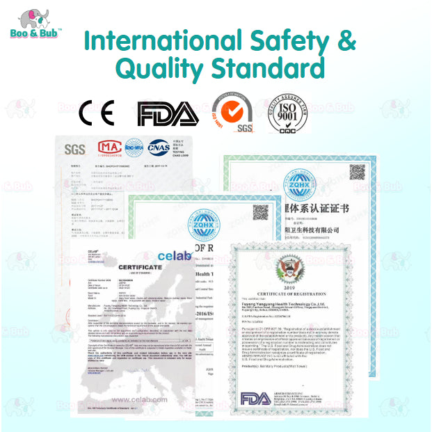 Boo&Bub 20pcs Premium Honey Comb Non alcohol BABY WIPES Baby wet wipe tisu basah baby tissue basah wet tisu baby ε©΄εΏζΉΏηΊΈε·Ύ - Boo & Bub