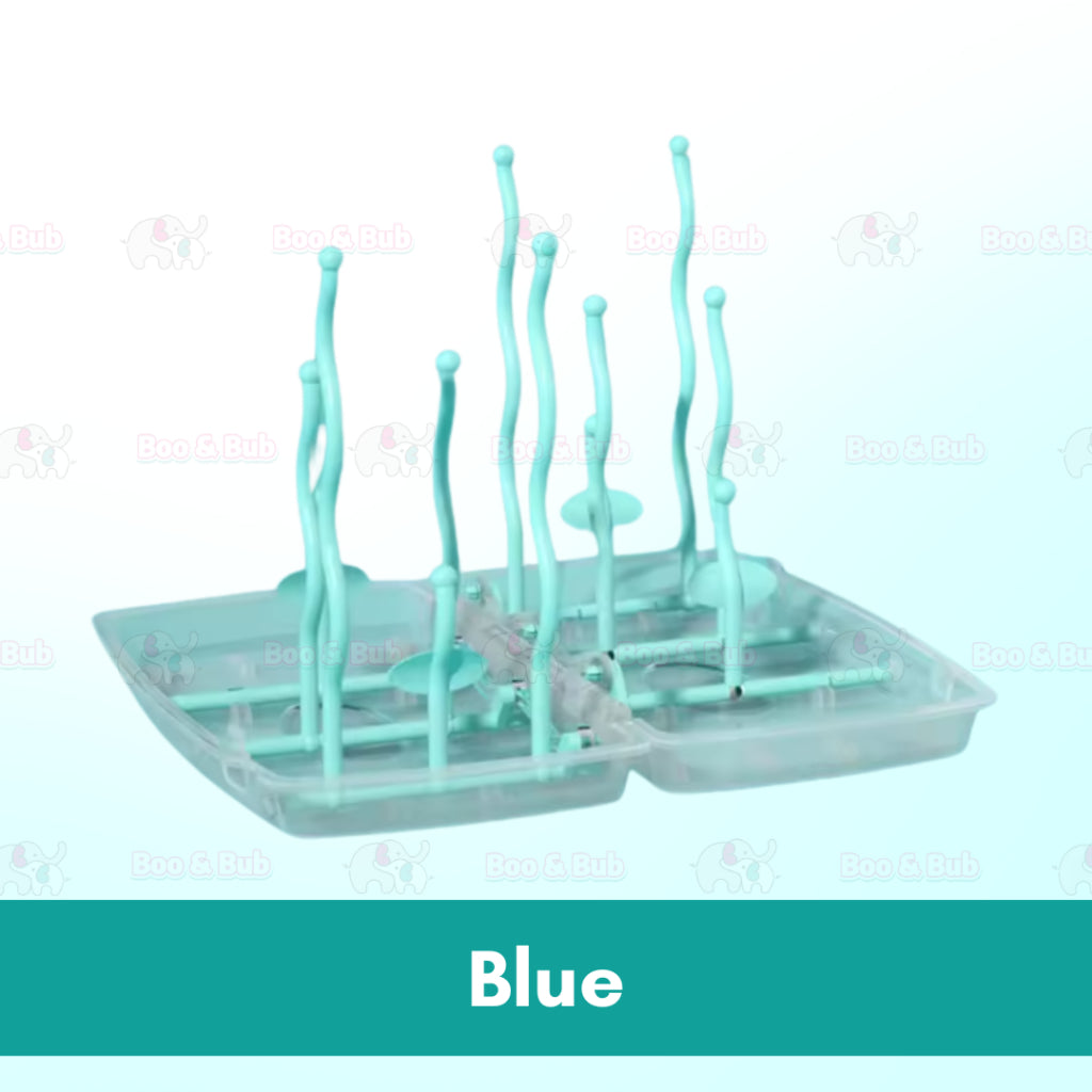 Boo&Bub Foldable Baby Bottle Drying Rack Bottle Stand Pacifier Feeding Bottle Storage Rak Botol Susu Bayi - Boo & Bub