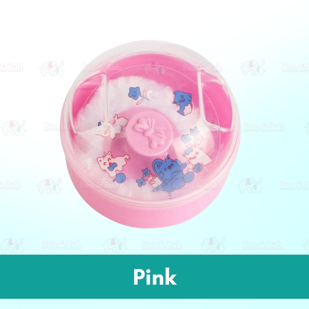 Boo&bub Portable Baby Powder Puff Sponge Container Case Box Baby Powder Case Talcum Powder Puff Bekas Bedak Bayi ε©΄εΏη½θΊ«η²η - Boo & Bub