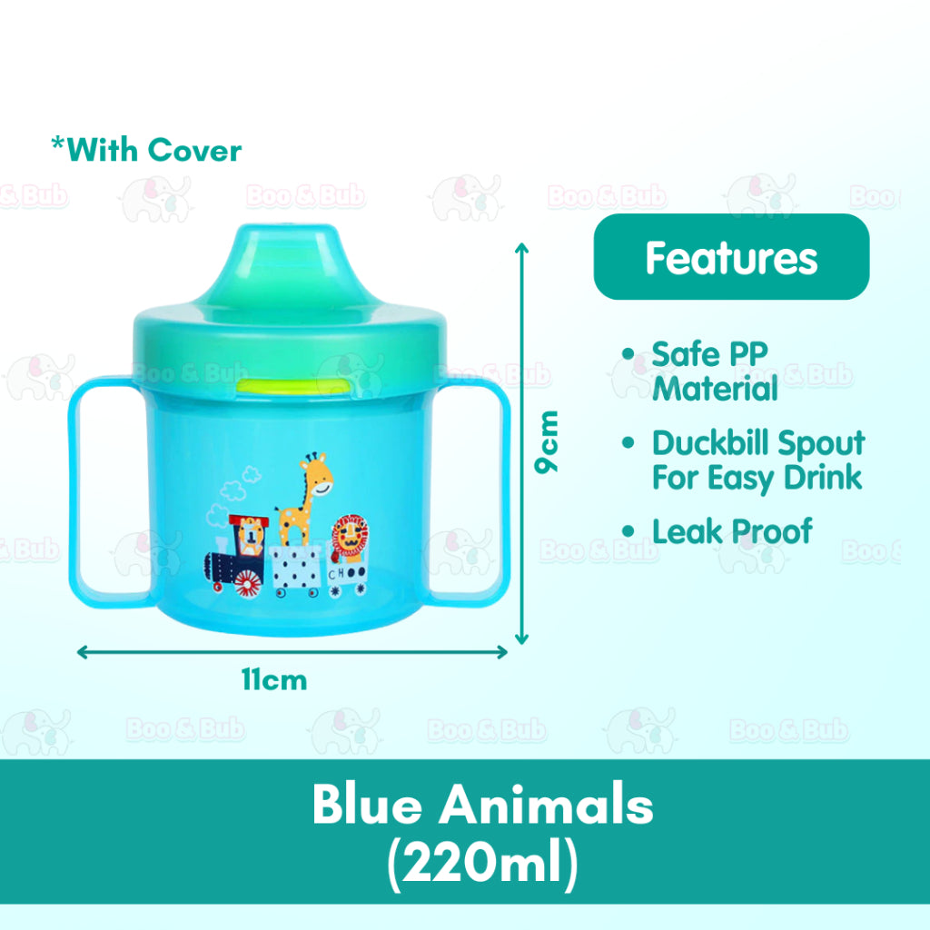 Boo & Bub Baby Sippy Cup with Handle Leakproof BPA Free Botol Latihan Minum 宝宝学饮杯 Toddler Training Cup Botol Air - Boo & Bub