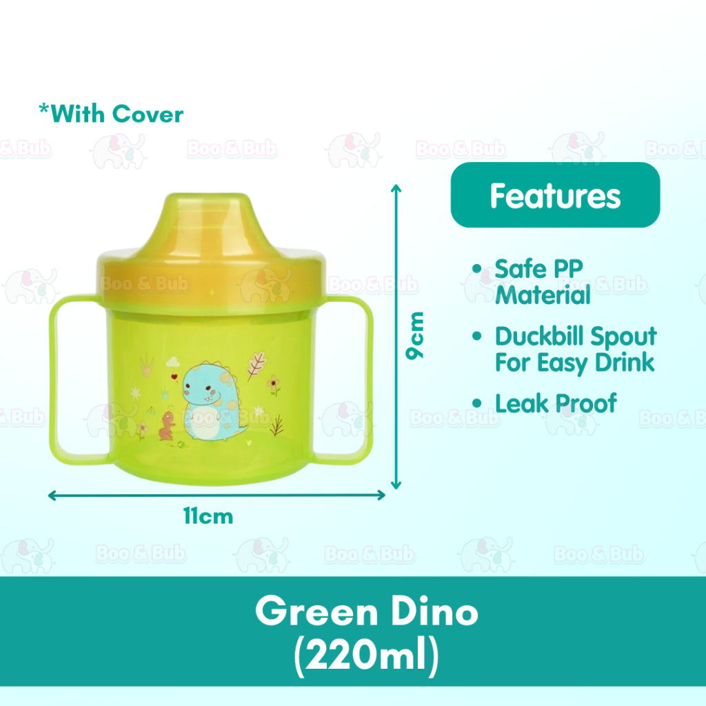Boo & Bub Baby Sippy Cup with Handle Leakproof BPA Free Botol Latihan Minum 宝宝学饮杯 Toddler Training Cup Botol Air - Boo & Bub