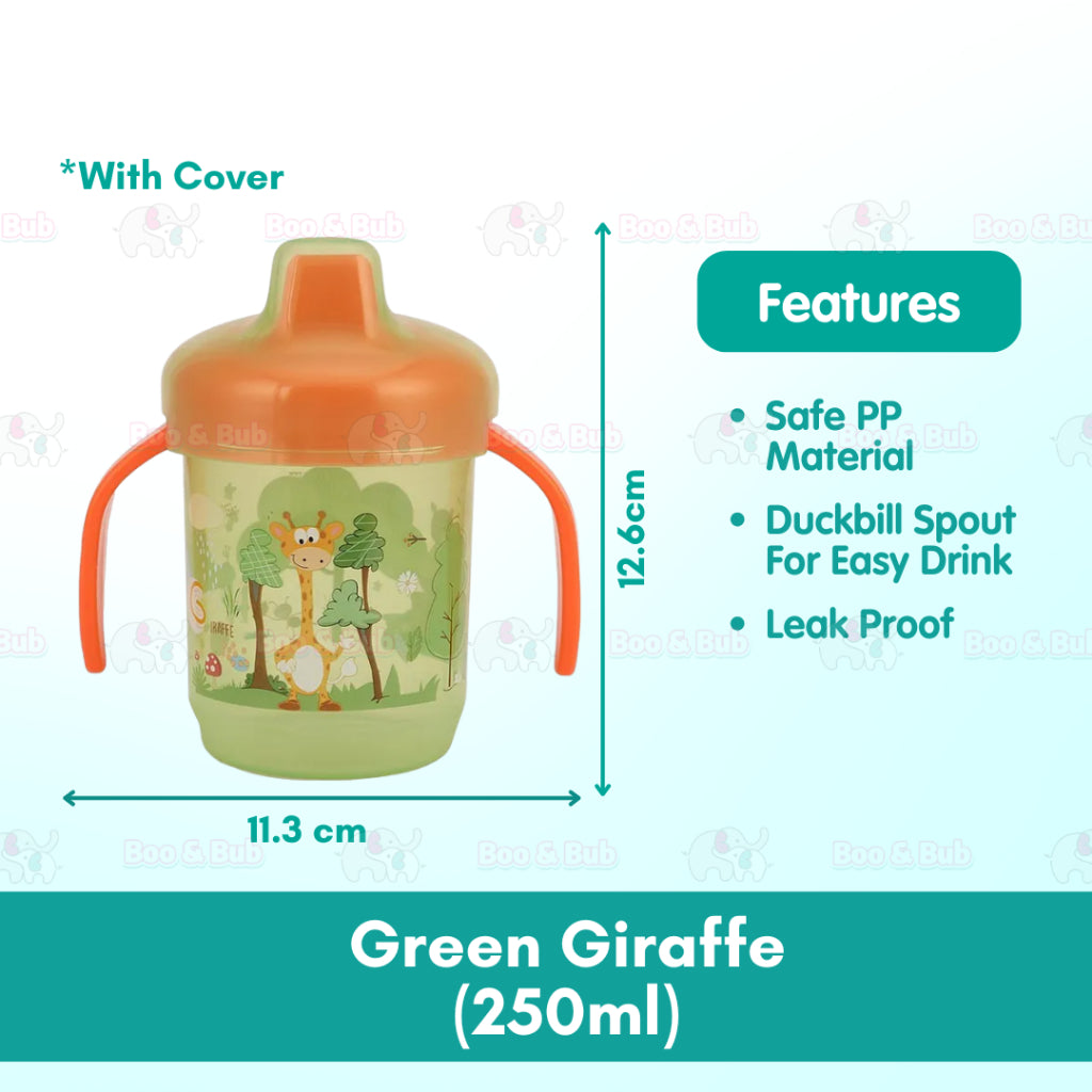 Boo & Bub Baby Sippy Cup with Handle Leakproof BPA Free Botol Latihan Minum 宝宝学饮杯 Toddler Training Cup Botol Air - Boo & Bub