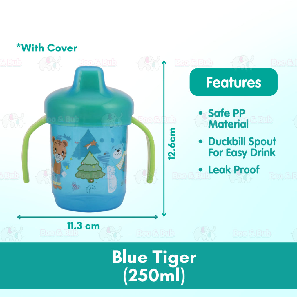 Boo & Bub Baby Sippy Cup with Handle Leakproof BPA Free Botol Latihan Minum 宝宝学饮杯 Toddler Training Cup Botol Air - Boo & Bub