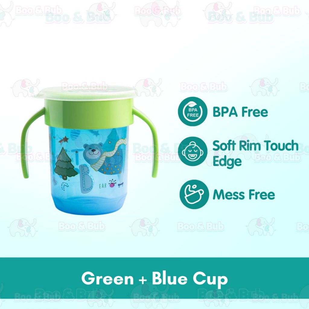 Boo&Bub 360Β° Magic Training Cup baby learning Drinking Cup Sippy Cup 250ml Leak Proof Training Sippy Cup - Boo & Bub