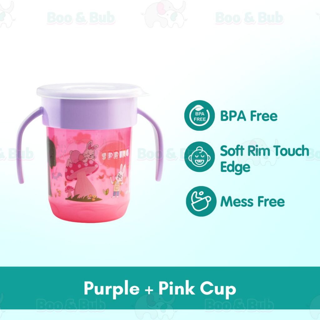 Boo&Bub 360Β° Magic Training Cup baby learning Drinking Cup Sippy Cup 250ml Leak Proof Training Sippy Cup - Boo & Bub