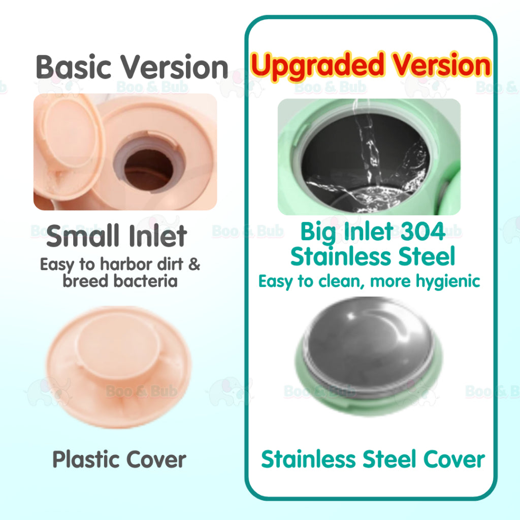 Boo&Bub Baby Food Processor 4 in 1 Baby Food Blender Makanan Baby Blender Baby Food Processor Steamer Mixer Grinder - Boo & Bub