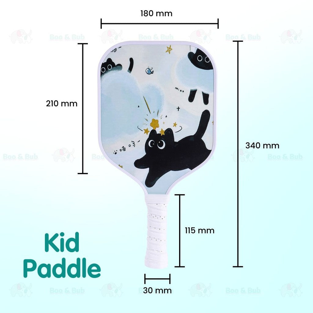Boo & Bub Kids Pickleball Paddle Glass Fiber Racket for Kids Kid Beginners & Pros - Boo & Bub