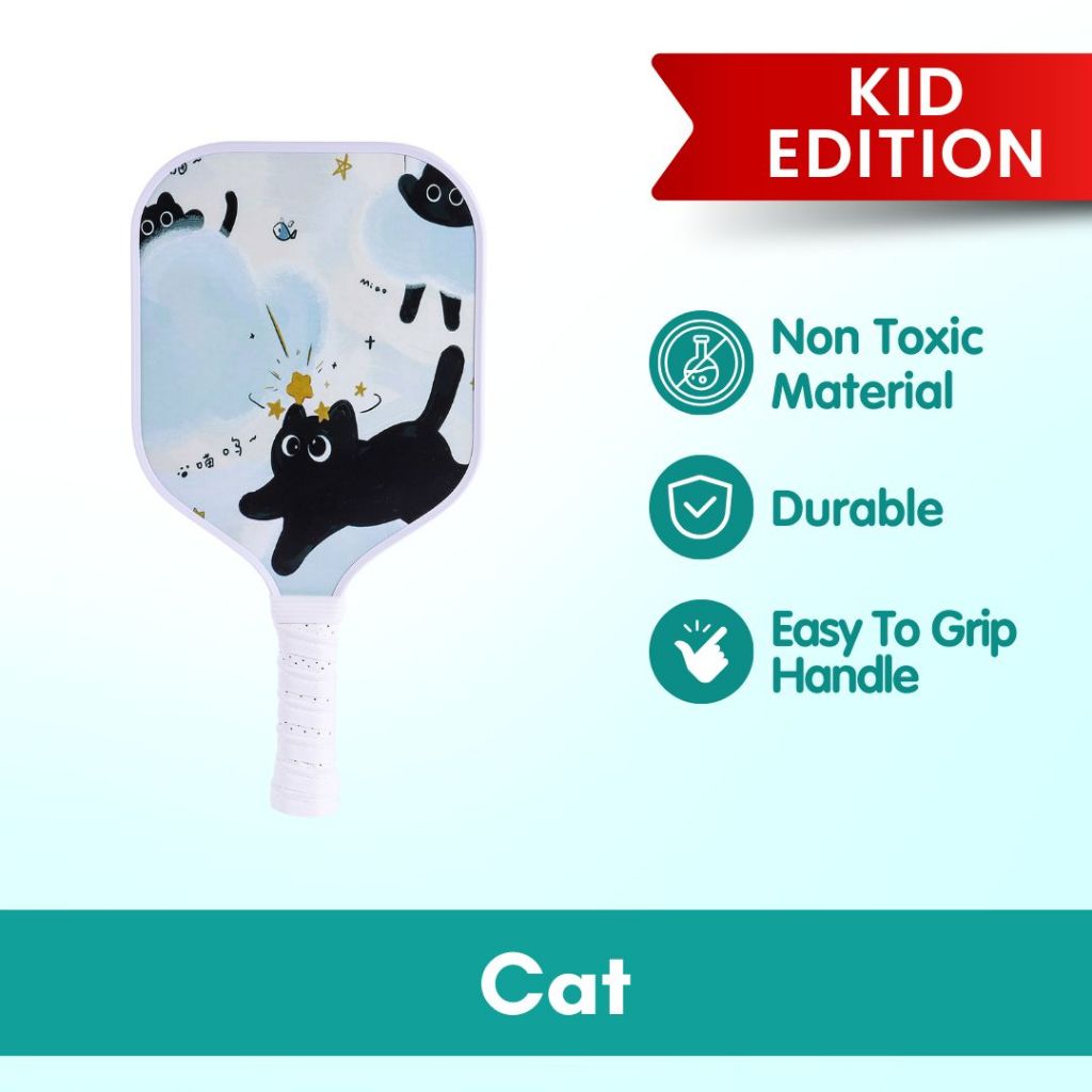 Boo & Bub Kids Pickleball Paddle Glass Fiber Racket for Kids Kid Beginners & Pros - Boo & Bub